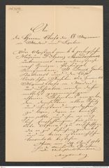 Nachlass Franz Steindachner, Brief von Meysenberg an die Chefs der k.k. Missionen in Madrid und Lissabon (29.04.1868), Inv.Nr. 340.01, Seite 1